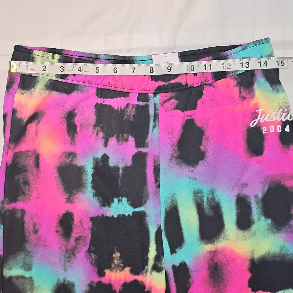 Justice Girls XL 16/18 Fleece Wide Leg Pants Multicolor New